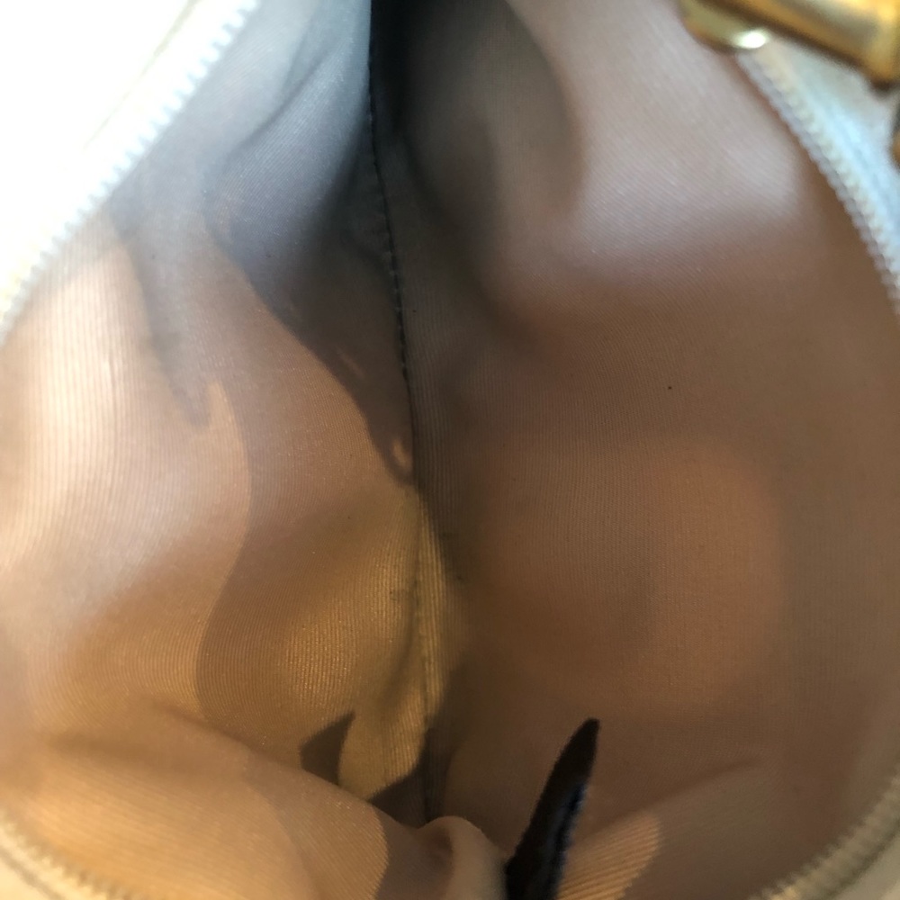 Coach Wristlet. White, brown, espresso and aqua. - Picture 3 of 3